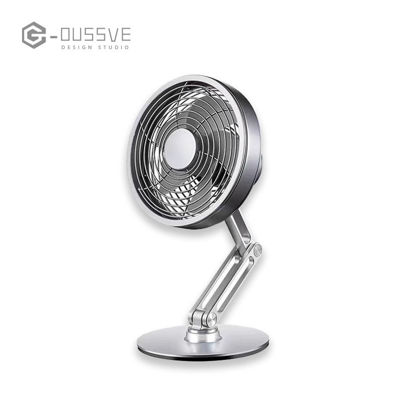G-OUSSVE｜Mros Desktop Metal Small Fan Charging Office Retro Desktop Rotating Folding Electric Fan Desktop