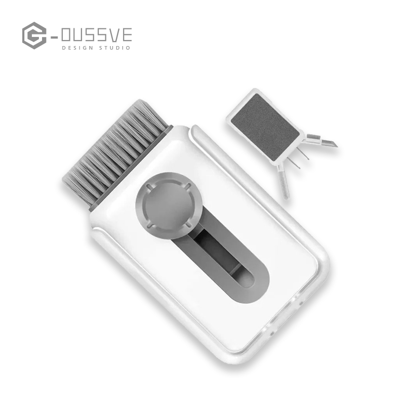 G-OUSSVE｜6-in-1 Keyboard Cleaner, Laptop Screen Cleaner, Electronic Cleaner Kit with Soft Keyboard Brush Keycap Puller for Airpod Laptop PC Monitor TV Earbud Phone Computer