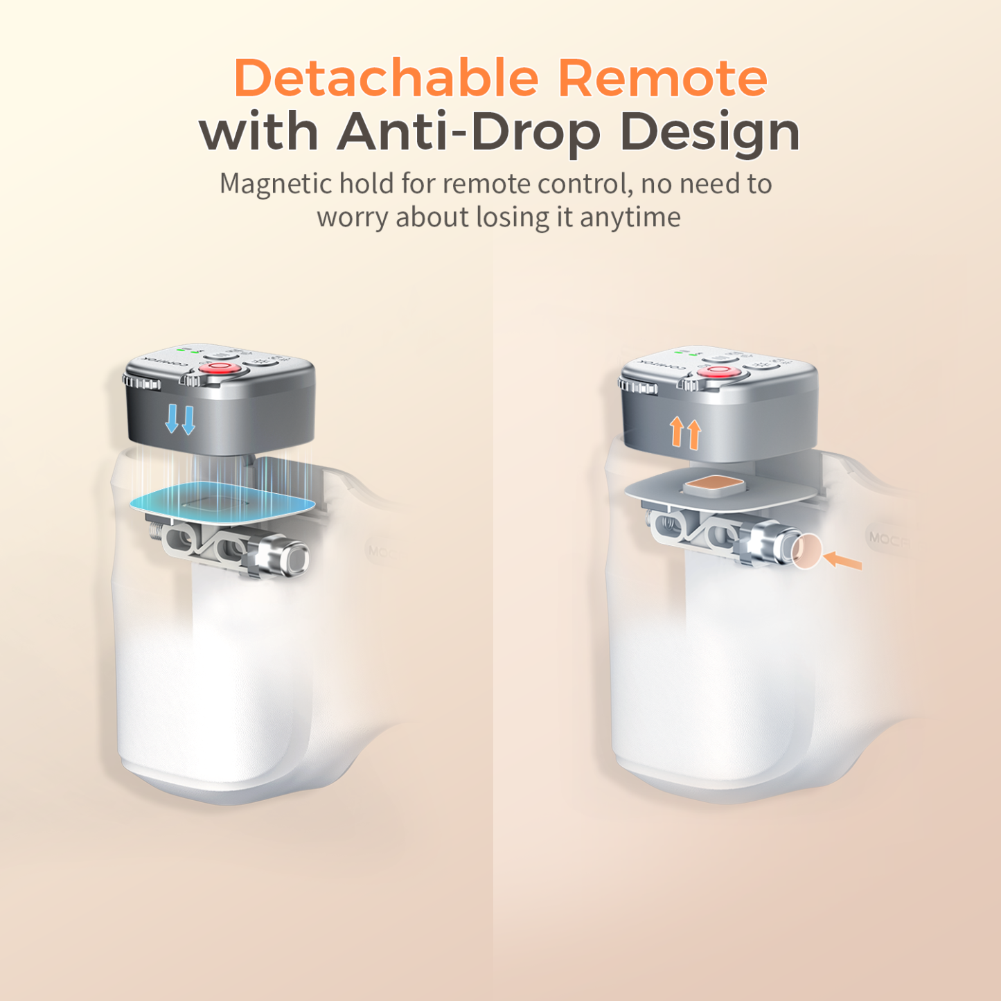 G-OUSSVE | Magnetic Handheld Grip Phone Stand Camera Assistant with LED Fill Light, Magnetic Ring and Phone Case, Compatible with iOS 26/iOS 18/iOS 17, Ergonomic Grip, One-Tap Camera, Rechargeable Remote, Ideal for Photography Enthusiasts