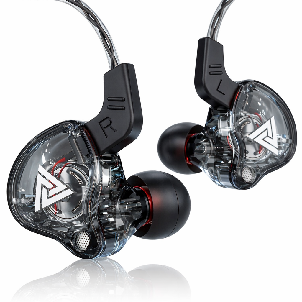 G-OUSSVE | Portable Wired In-Ear Earphones with 8D HiFi Bass, Noise-Canceling Mic, Sweatproof for Gaming, PS/XBOX, Running & Gym, 3D Stereo Sound, Subwoofer Audio, In-Ear Monitor, High-Fidelity Wired Headphones