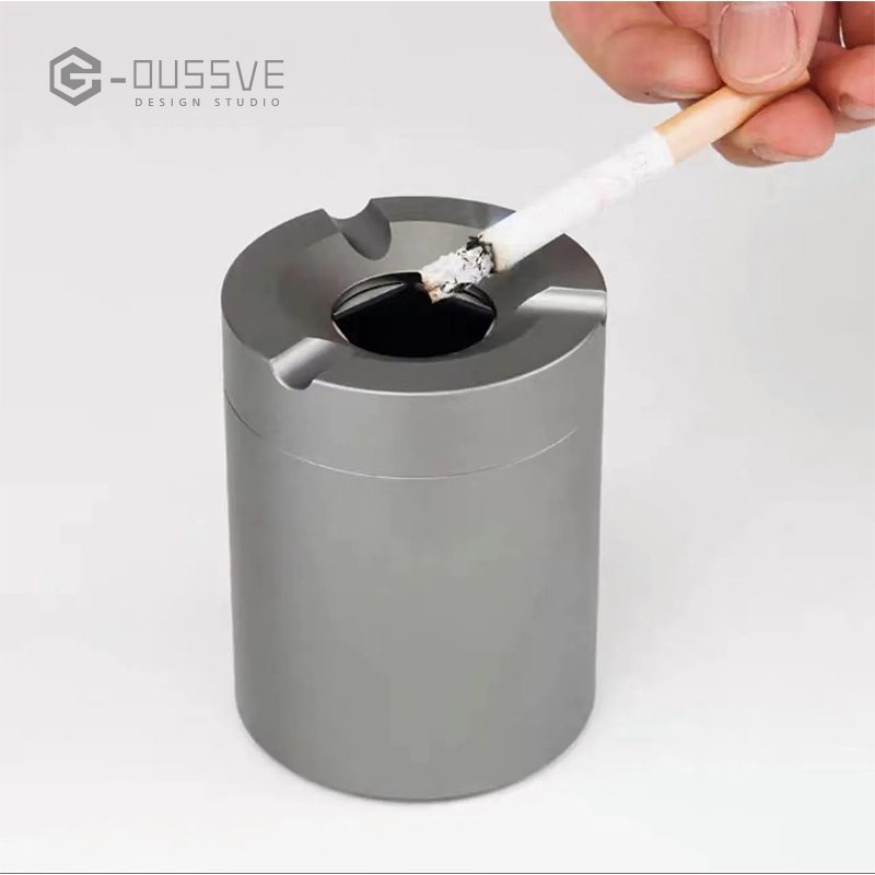 G-OUSSVE｜Anti Ash Ashtray Stainless Steel, Office and Home Stainless Steel Ashtray