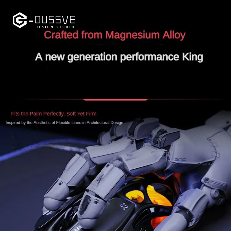 G-OUSSVE｜Magnesium Alloy Hollow Tri-Mode Mouse: The King of High-Performance Gaming Mice