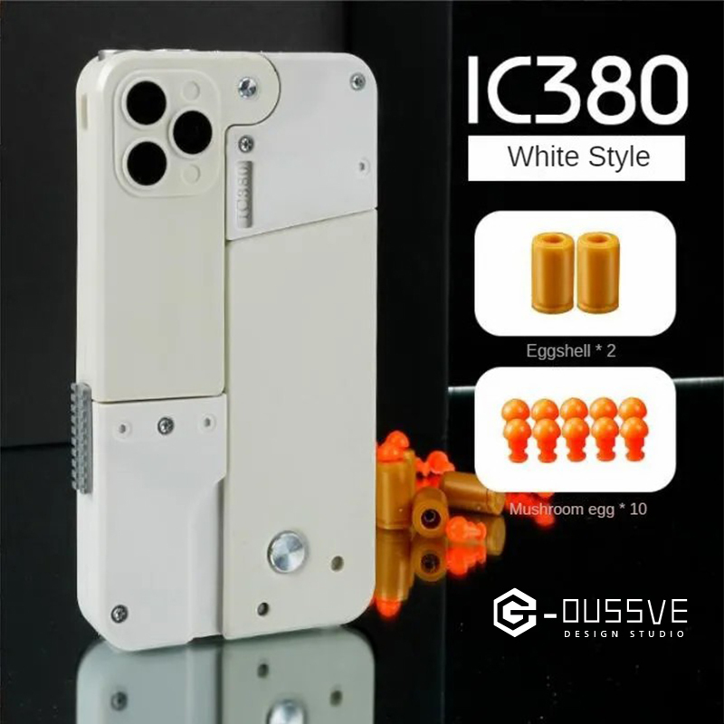 G-OUSSVE / Folding soft bullet gun for iPhone that can fire spray shells and simulate a pistol toy for children and boys