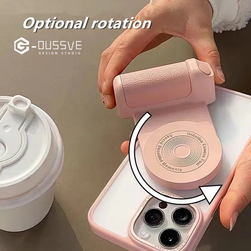 G-OUSSVE｜Magnetic Camera Handle, Photo Stand, Smart Bluetooth Mobile Phone Anti -shake Selfie, Desktop Wireless Charger, Compatible With Apple & Android