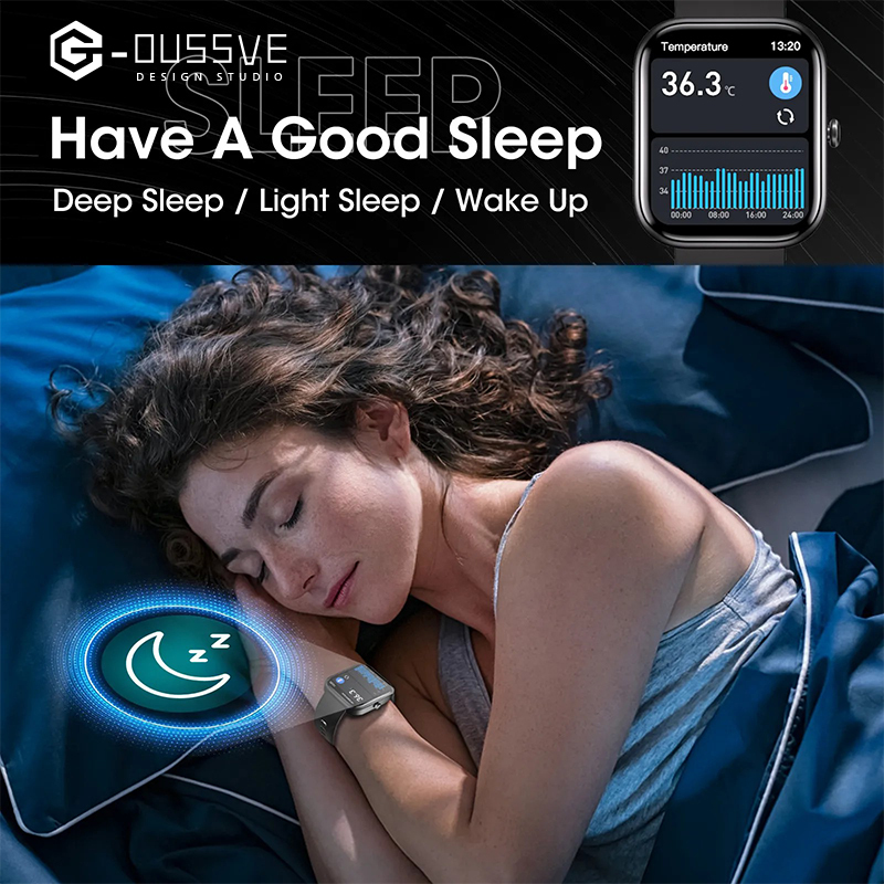 G-OUSSVE｜Smart Watch Sports Watch for Men Women, 2" HD Touch Screen Display, 100+ Sports Modes, Activity & Fitness Trackers Sleep Monitor Bluetooth SmartWatch