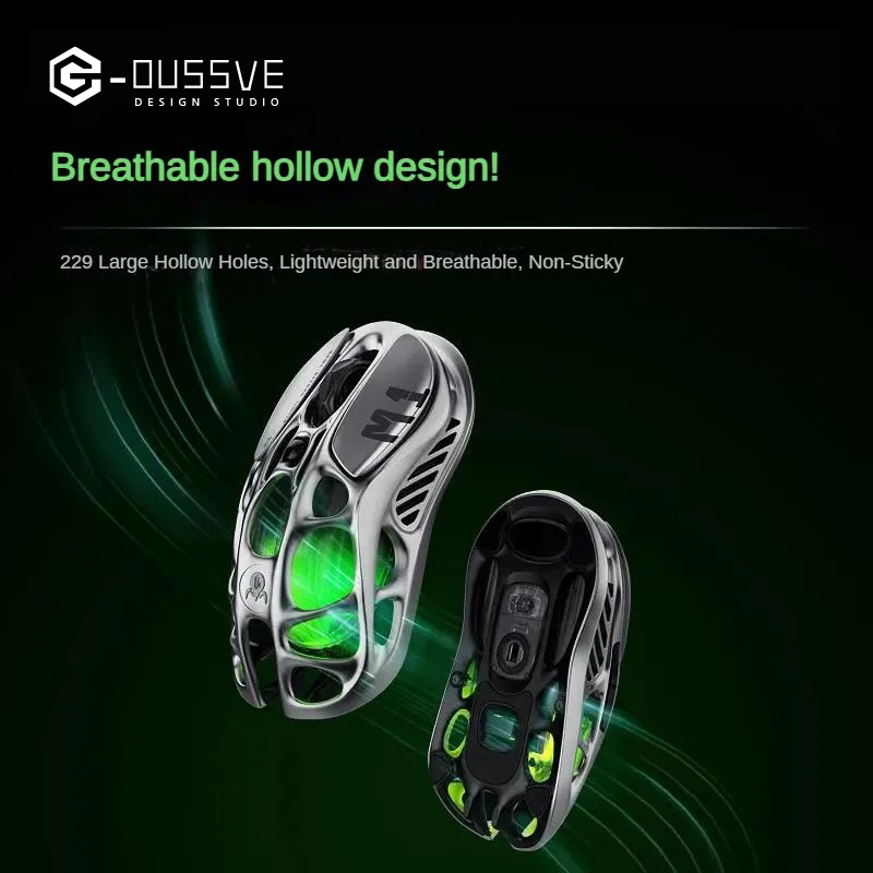 G-OUSSVE｜Magnesium Alloy Hollow Tri-Mode Mouse: The King of High-Performance Gaming Mice