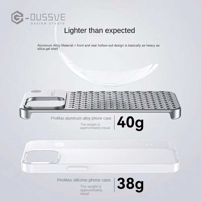G-OUSSVE｜Aromatherapy Mobile Phone Case iphone  Aluminum Alloy Anti-drop Heat Dissipation