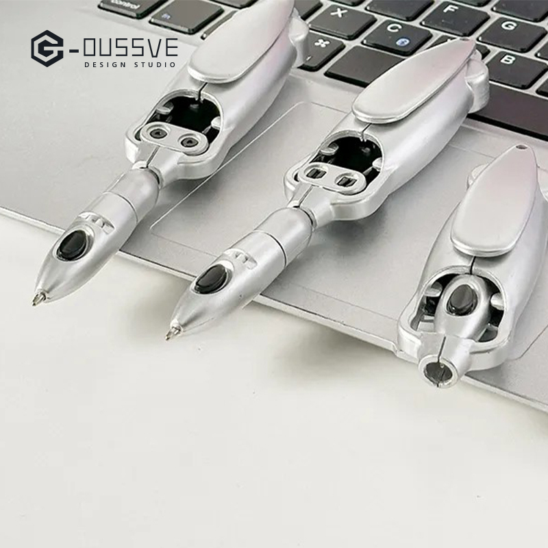 G-OUSSVE｜Squid deformation pen ballpoint pen creative personality decompression black technology pen press black pen
