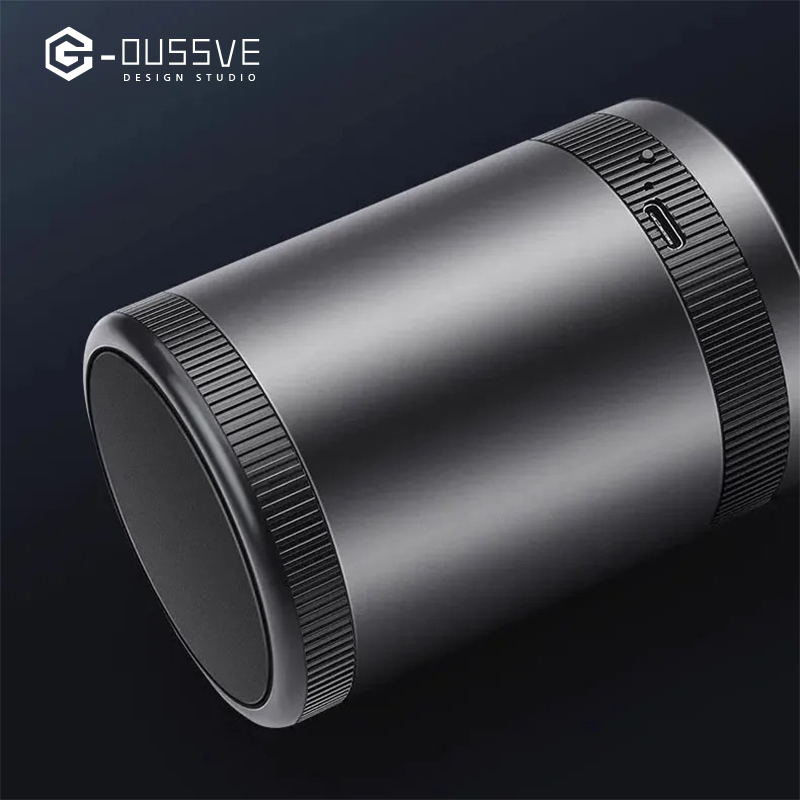 G-OUSSVE｜Car Ashtray With Light One-button Open Infrared Smokeless Ashtray With Lid Sealing Ring 