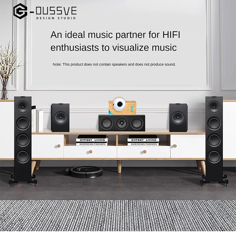 G-OUSSVE｜Magnetic Fluid Music Rhythm Companion Light Desktop Decompression Decoration Venom Creative Trend Play Gift - Not Bluetooth Audio