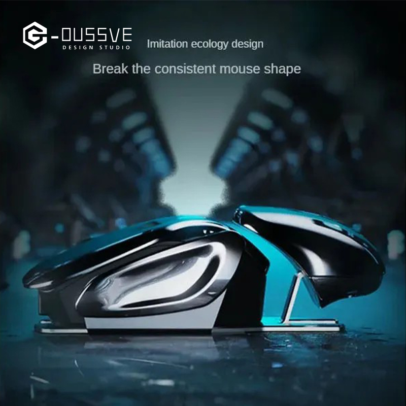 G-OUSSVE｜PX2 Charging Wireless Mouse with Mouse Pad, Silent and Silent Office Metal Mechanical Game, Esports Computer Laptop