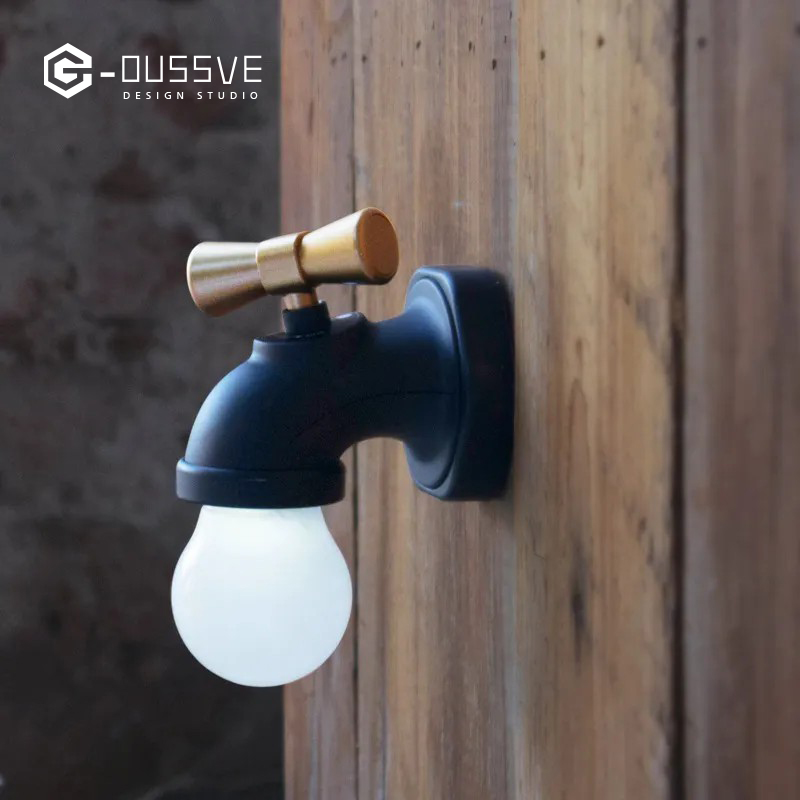 G-OUSSVE｜Creative Faucet Night Light: LED Lamp with Voice Control, USB