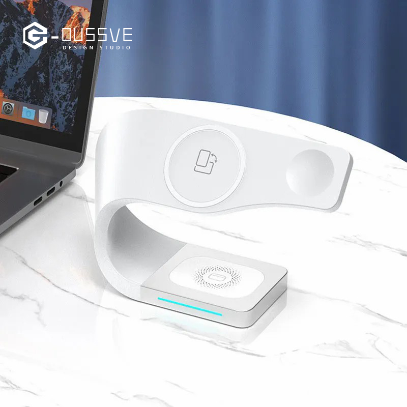 G-OUSSVE｜Magnetic Wireless Charger Three -in -one Fast Filling Apple Mobile Phone/Headset/Iwatch