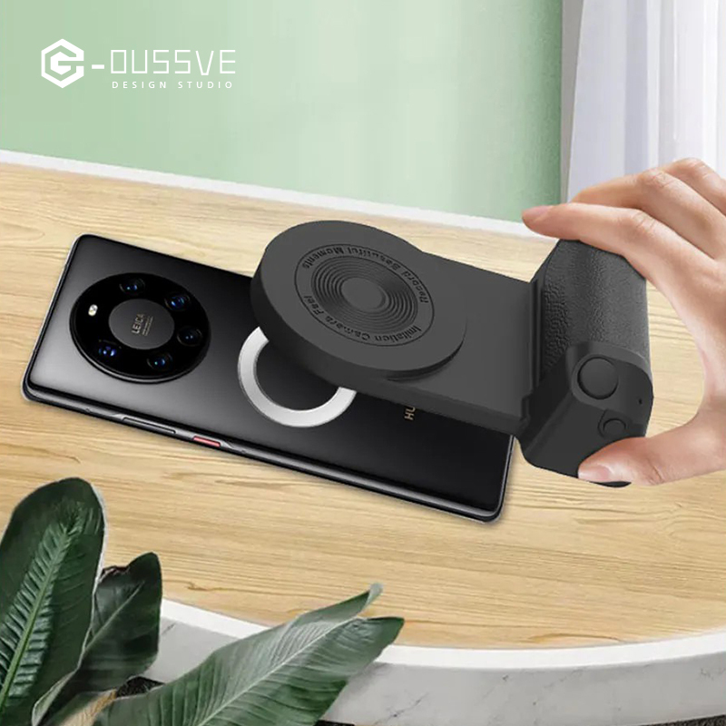 G-OUSSVE｜Magnetic Camera Handle, Photo Stand, Smart Bluetooth Mobile Phone Anti -shake Selfie, Desktop Wireless Charger, Compatible With Apple & Android