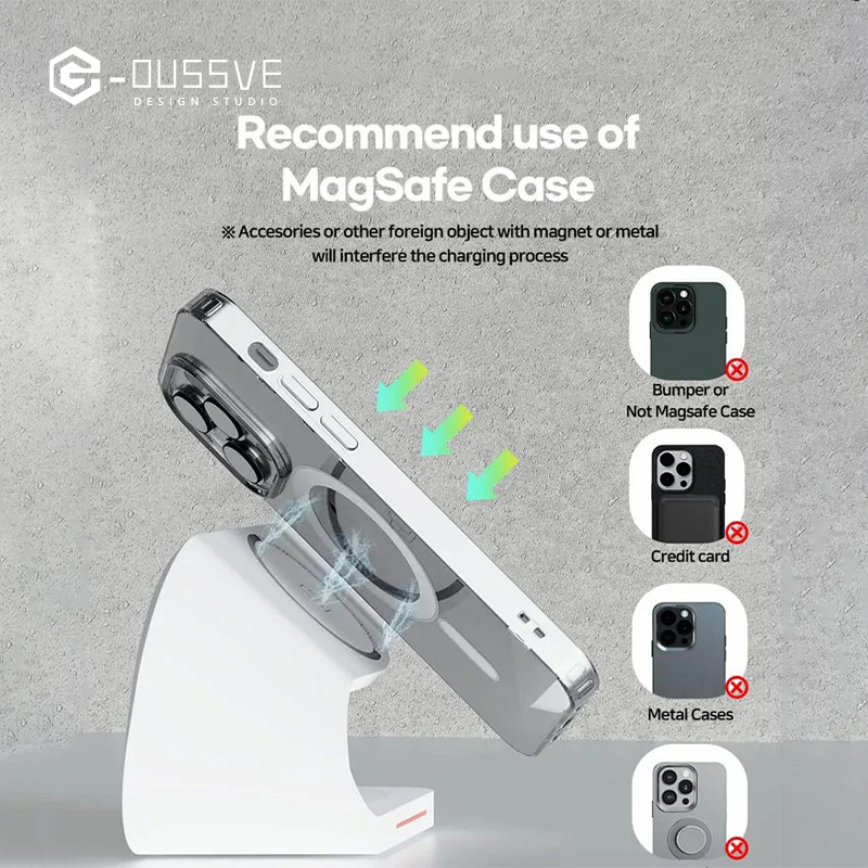 G-OUSSVE｜Magnetic Wireless Charger Three -in -one Fast Filling Apple Mobile Phone/Headset/Iwatch