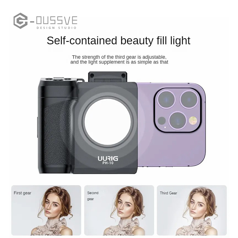 G-OUSSVE｜Phone Photography Portable Bluetooth Fill Light for Live Streaming and Phone Selfie
