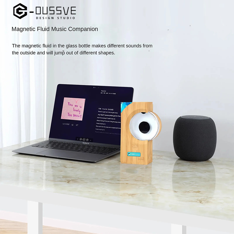 G-OUSSVE｜Magnetic Fluid Music Rhythm Companion Light Desktop Decompression Decoration Venom Creative Trend Play Gift - Not Bluetooth Audio