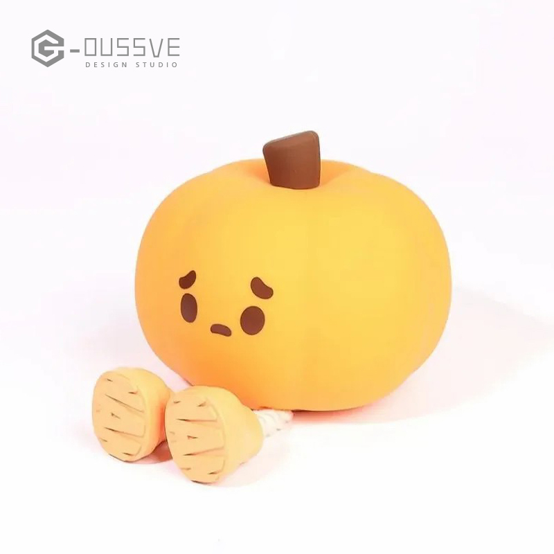 G-OUSSVE｜Pumpkin silicone night light bedroom sleep light bedside pat light net celebrity hot night light