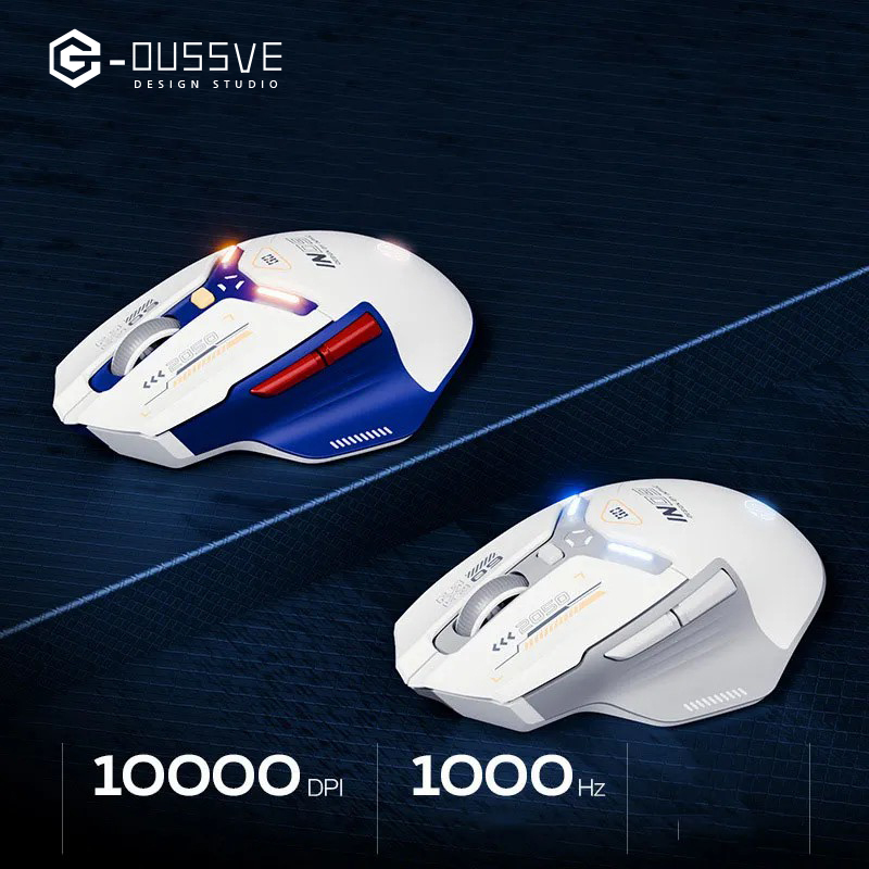 G-OUSSVE｜Inphic IN9 Three-mode Wireless Mouse, Wired Bluetooth, Gaming, E-sports, Office Computer, Notebook Charging Machinery