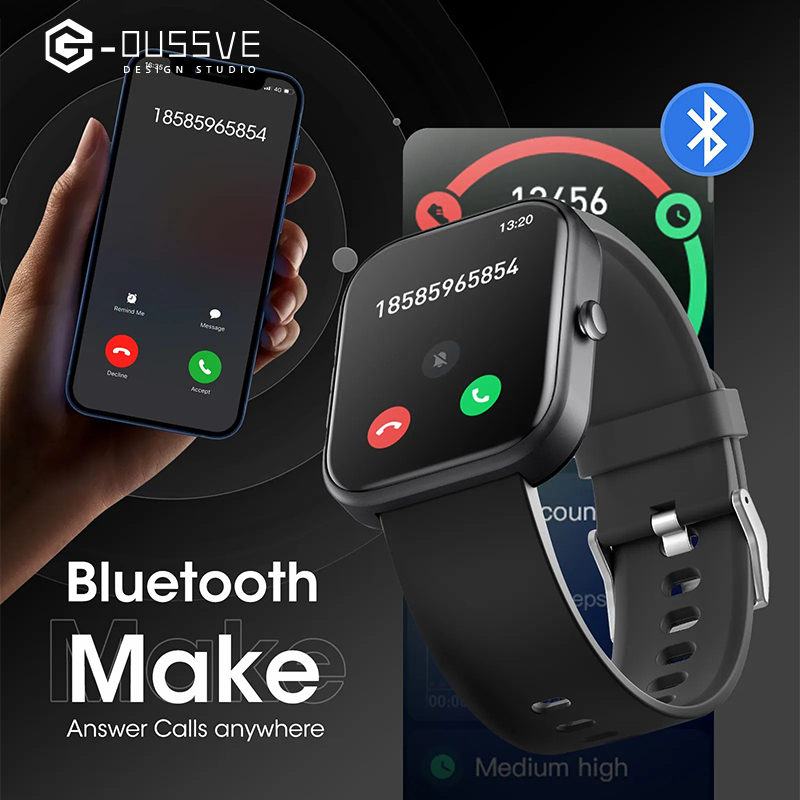 G-OUSSVE｜Smart Watch Sports Watch for Men Women, 2" HD Touch Screen Display, 100+ Sports Modes, Activity & Fitness Trackers Sleep Monitor Bluetooth SmartWatch
