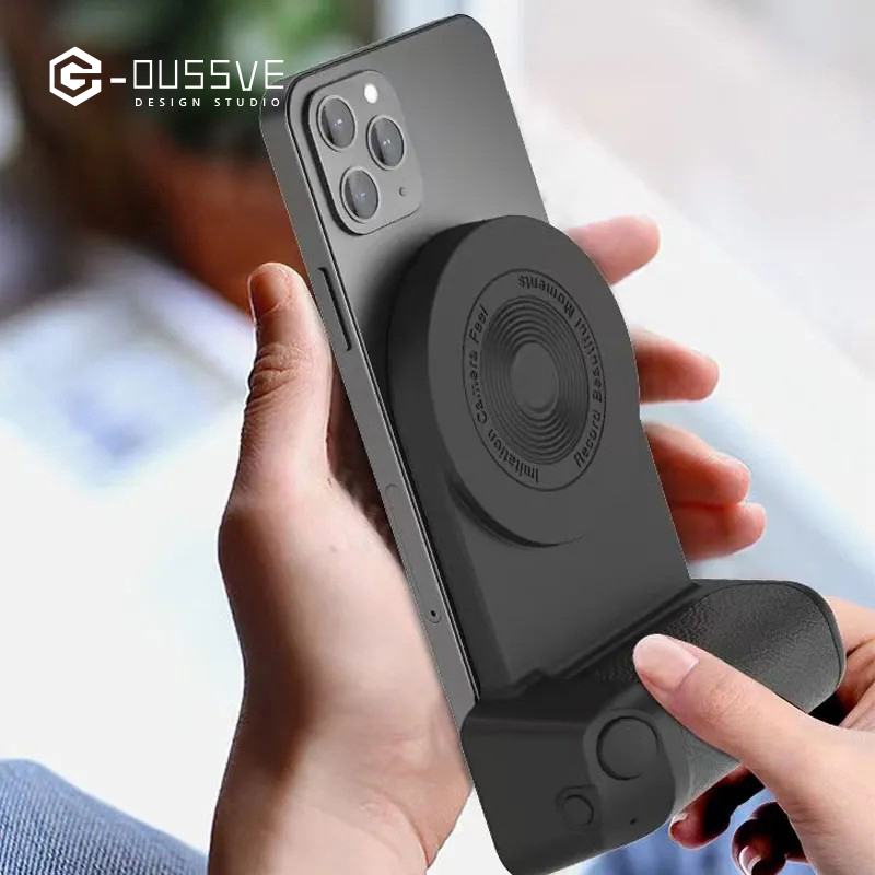 G-OUSSVE｜Magnetic Camera Handle, Photo Stand, Smart Bluetooth Mobile Phone Anti -shake Selfie, Desktop Wireless Charger, Compatible With Apple & Android