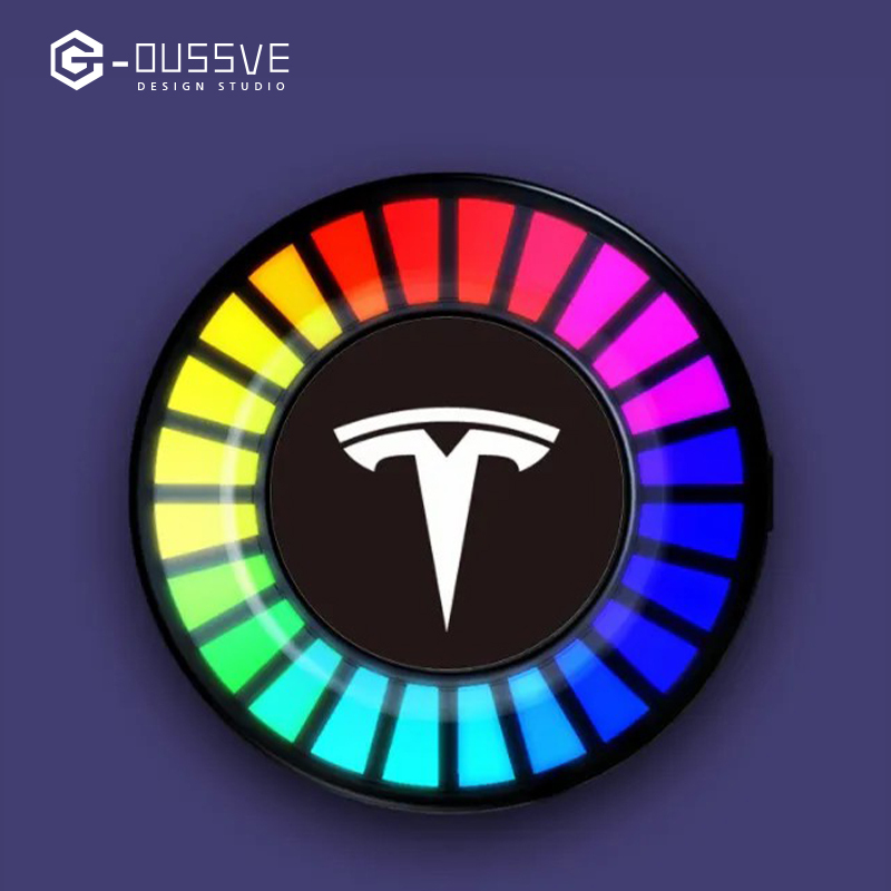 G-OUSSVE｜Car Aromatherapy Air Outlet, Car Atmosphere Light, Car Perfume 3D Pickup, RGB Voice-controlled Rhythm Light App control
