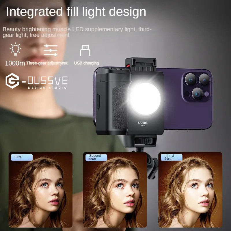 G-OUSSVE｜Phone Photography Portable Bluetooth Fill Light for Live Streaming and Phone Selfie