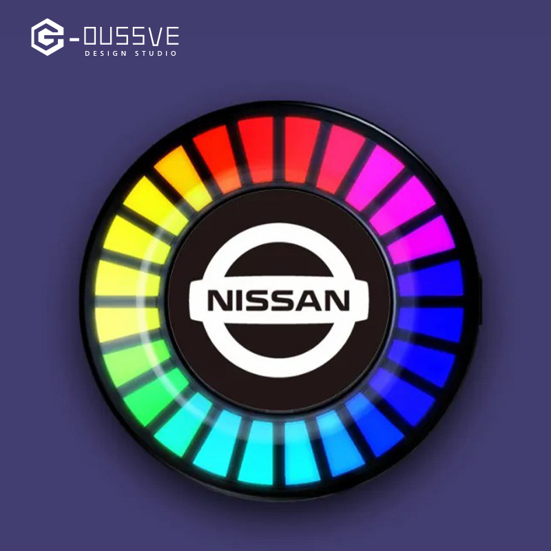 G-OUSSVE｜Car Aromatherapy Air Outlet, Car Atmosphere Light, Car Perfume 3D Pickup, RGB Voice-controlled Rhythm Light App control