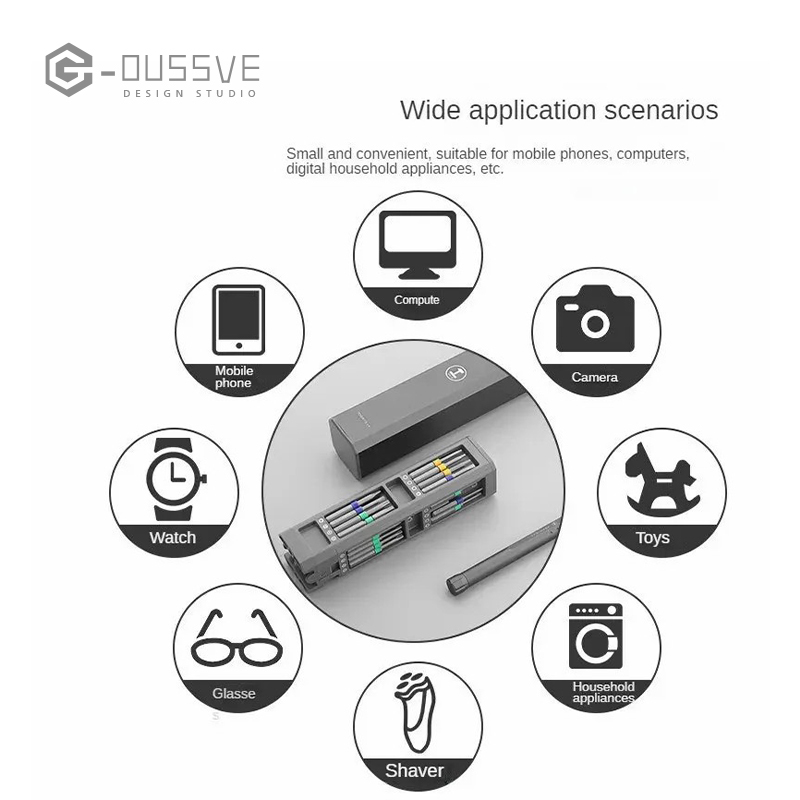 G-OUSSVE｜Micro Precision Screwdriver Set Universal Household, Electronics Tool Kit Screwdriver Kit for Computer, iPhone, Macbook, PS4, PS5, Nintendo, Xbox Controller Repair Kit