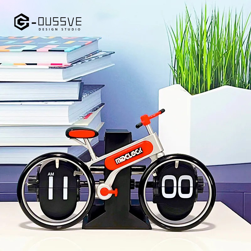 G-OUSSVE｜Automatic Page Flipping Mechanical Clock Balance Calendar European Creative Gateway Internet Celebrity Desktop Decoration