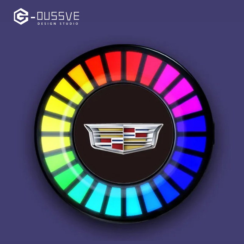 G-OUSSVE｜Car Aromatherapy Air Outlet, Car Atmosphere Light, Car Perfume 3D Pickup, RGB Voice-controlled Rhythm Light App control