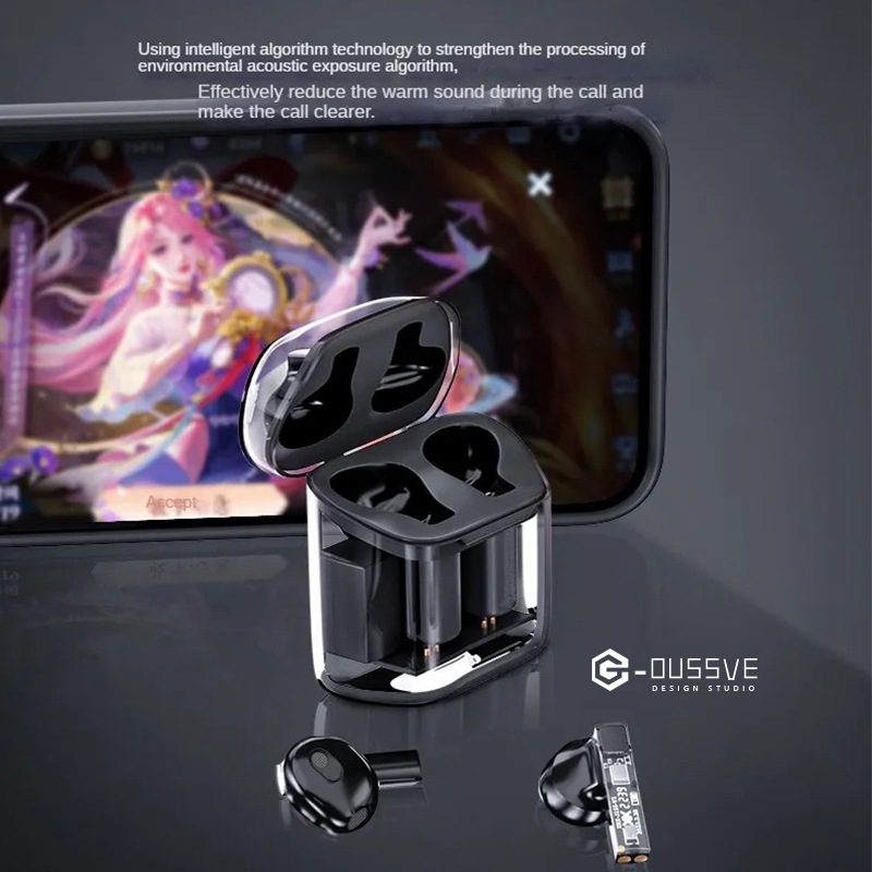 G-OUSSVE｜Punk Transparent Apple Six Piece Set Suitable for iPhone Wireless Charging Fast Adaptor Five Piece Set Accessories Gift Box