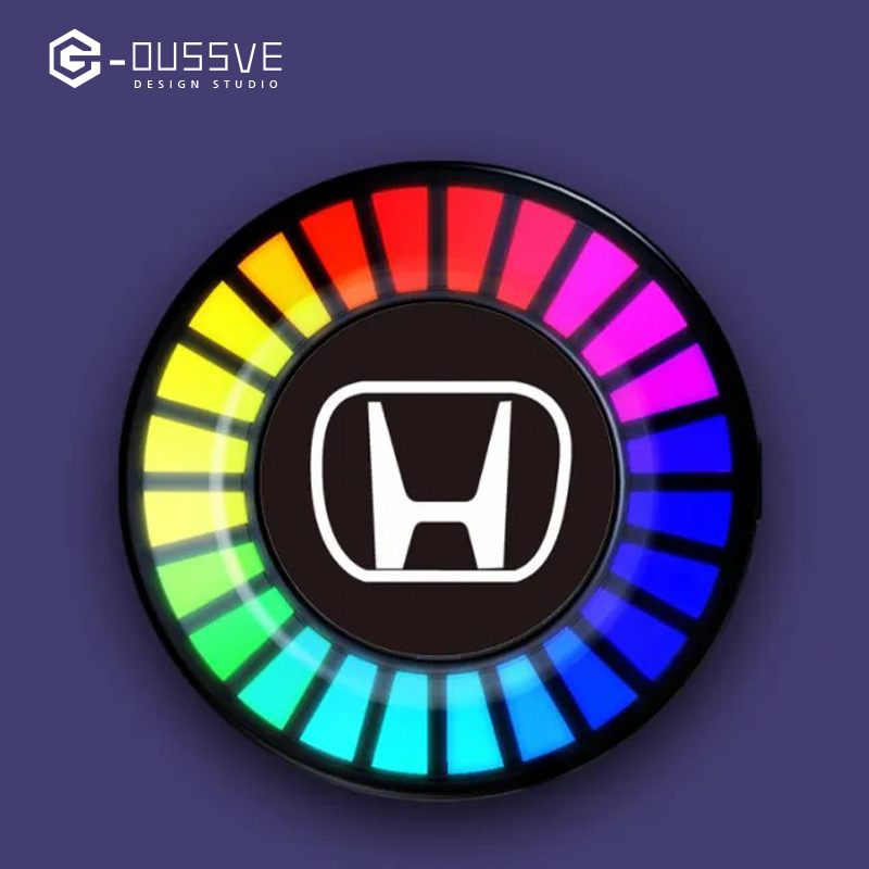 G-OUSSVE｜Car Aromatherapy Air Outlet, Car Atmosphere Light, Car Perfume 3D Pickup, RGB Voice-controlled Rhythm Light App control