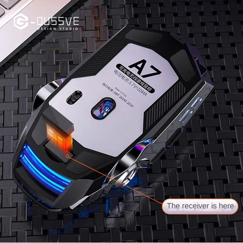 G-OUSSVE｜Wireless Mouse Charging Silent for Mechanical Revolution Queungshi/Aurora Pro/Unbounded 16 12th Gen Core I7 Gaming Laptop Silent Student Dormitory E-sports CF Chicken LOL