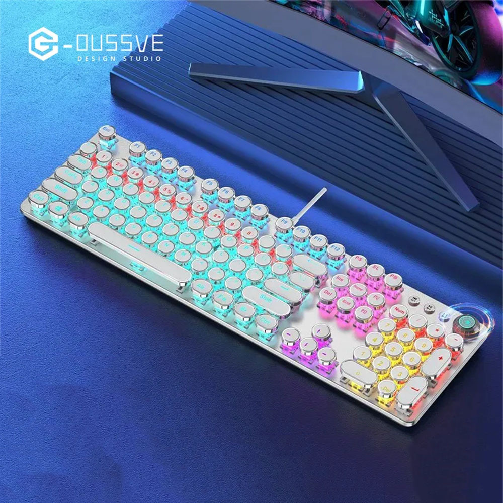 G-OUSSVE｜X60 Steam Transparent Punk Vintage Mechanical Keyboard and Mo