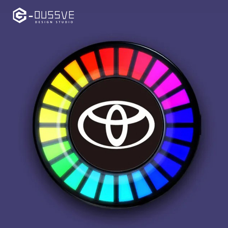 G-OUSSVE｜Car Aromatherapy Air Outlet, Car Atmosphere Light, Car Perfume 3D Pickup, RGB Voice-controlled Rhythm Light App control