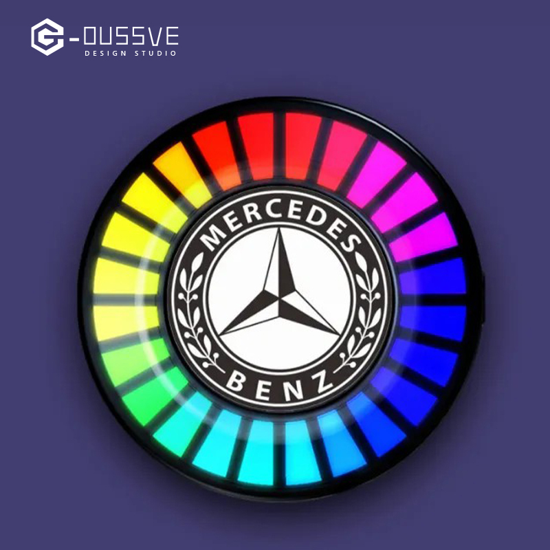 G-OUSSVE｜Car Aromatherapy Air Outlet, Car Atmosphere Light, Car Perfume 3D Pickup, RGB Voice-controlled Rhythm Light App control