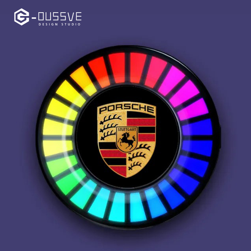 G-OUSSVE｜Car Aromatherapy Air Outlet, Car Atmosphere Light, Car Perfume 3D Pickup, RGB Voice-controlled Rhythm Light App control