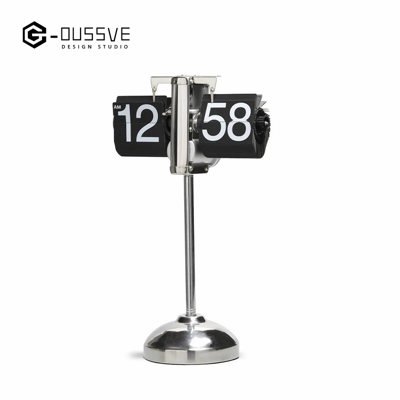 G-OUSSVE｜Automatic Page Flipping Mechanical Clock Balance Calendar European Creative Gateway Internet Celebrity Desktop Decoration