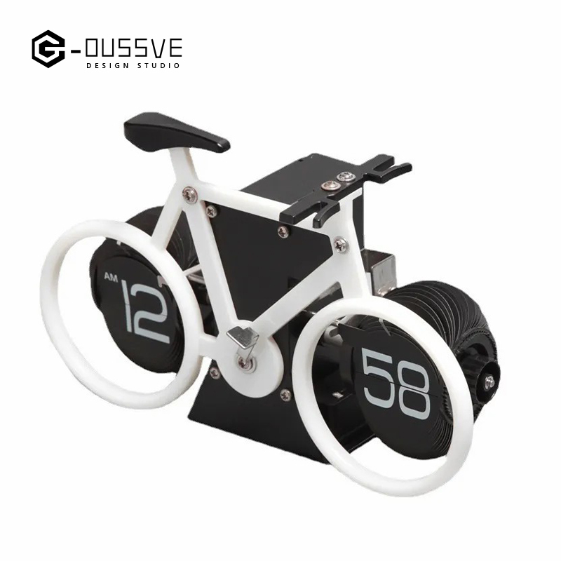 G-OUSSVE｜Automatic Page Flipping Mechanical Clock Balance Calendar European Creative Gateway Internet Celebrity Desktop Decoration