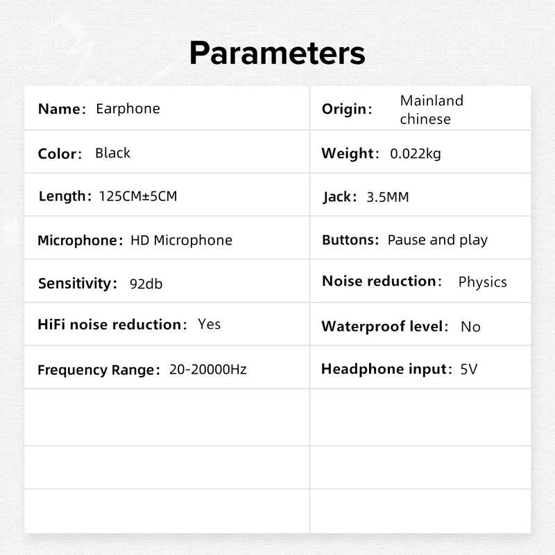 G-OUSSVE | Portable Wired In-Ear Earphones with 8D HiFi Bass, Noise-Canceling Mic, Sweatproof for Gaming, PS/XBOX, Running & Gym, 3D Stereo Sound, Subwoofer Audio, In-Ear Monitor, High-Fidelity Wired Headphones