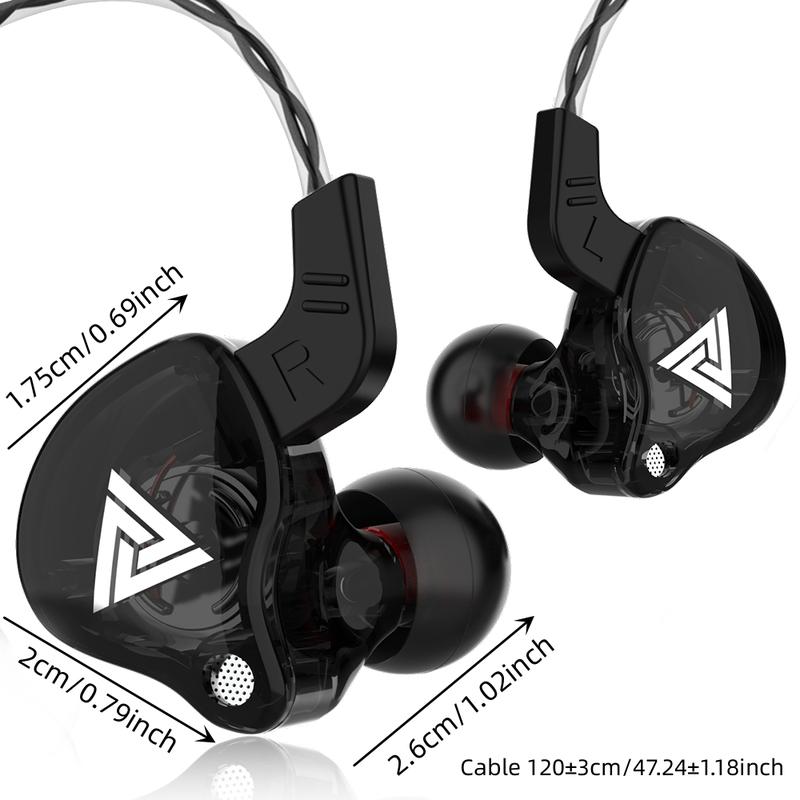 G-OUSSVE | Portable Wired In-Ear Earphones with 8D HiFi Bass, Noise-Canceling Mic, Sweatproof for Gaming, PS/XBOX, Running & Gym, 3D Stereo Sound, Subwoofer Audio, In-Ear Monitor, High-Fidelity Wired Headphones