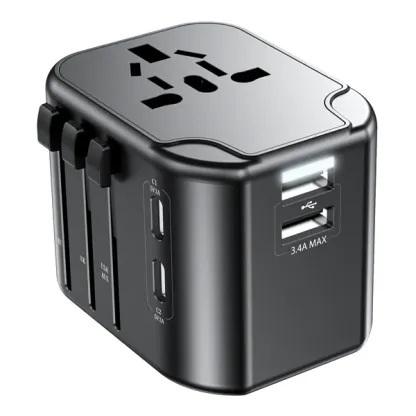 G-OUSSVE | Universal   Travel   Adapter   with   USB-C   &   USB   Ports