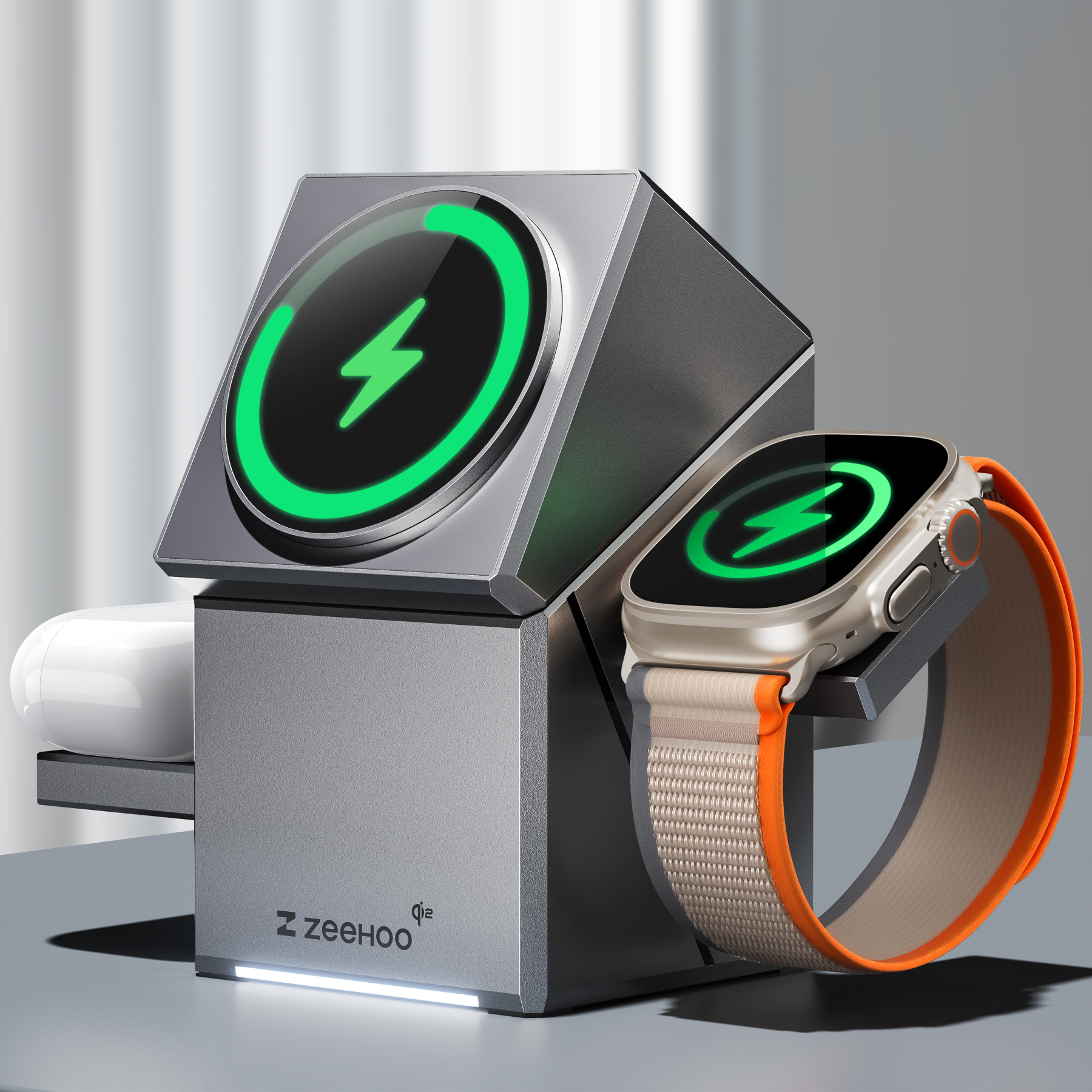 G-OUSSVE｜Wireless charger supports Qi2 protocol, compatible with MagSafe magnetic fast charging for phones, watches, and earbuds, compatible with Apple, Huawei, and Android