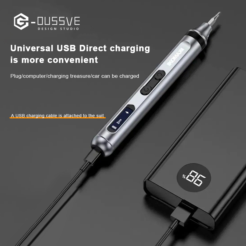 G-OUSSVE｜Mini Electric Screwdriver, Electric Screwdriver, Automatic Precision Screwdriver, Household Charging Driver, Mobile Phone Maintenance Tool Set
