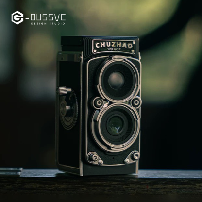 G-OUSSVE｜ChuZhao premium realistic twin-lens reflex digital camera, retro CCD, high-definition entry-level, compact travel camera for women