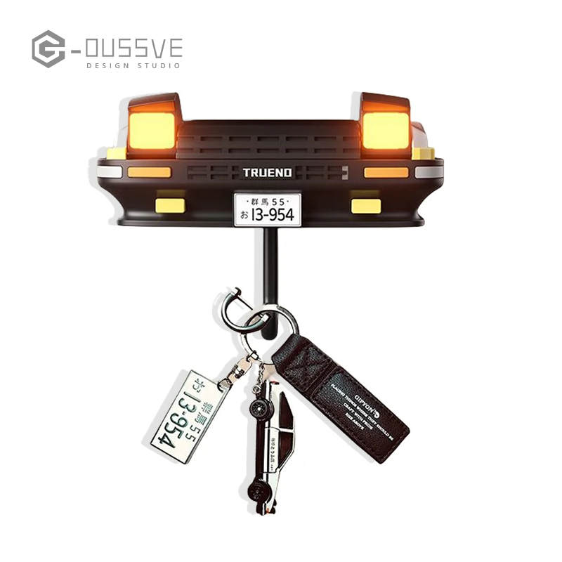 G-OUSSVE｜Self Adhesive Car Key Holder Wall Mounted Key Hooks - Key Hangers No Drill for Living Room, Kitchen, Office