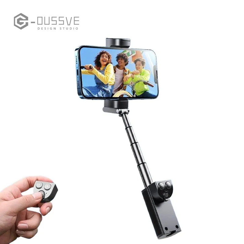 G-OUSSVE | Universal Smartphone Camera Grip with Selfie Stick, Wireless Bluetooth-compatible Remote Control One-handed Quick Zoom & Mode Switching Compatible with Samsung Android Phone