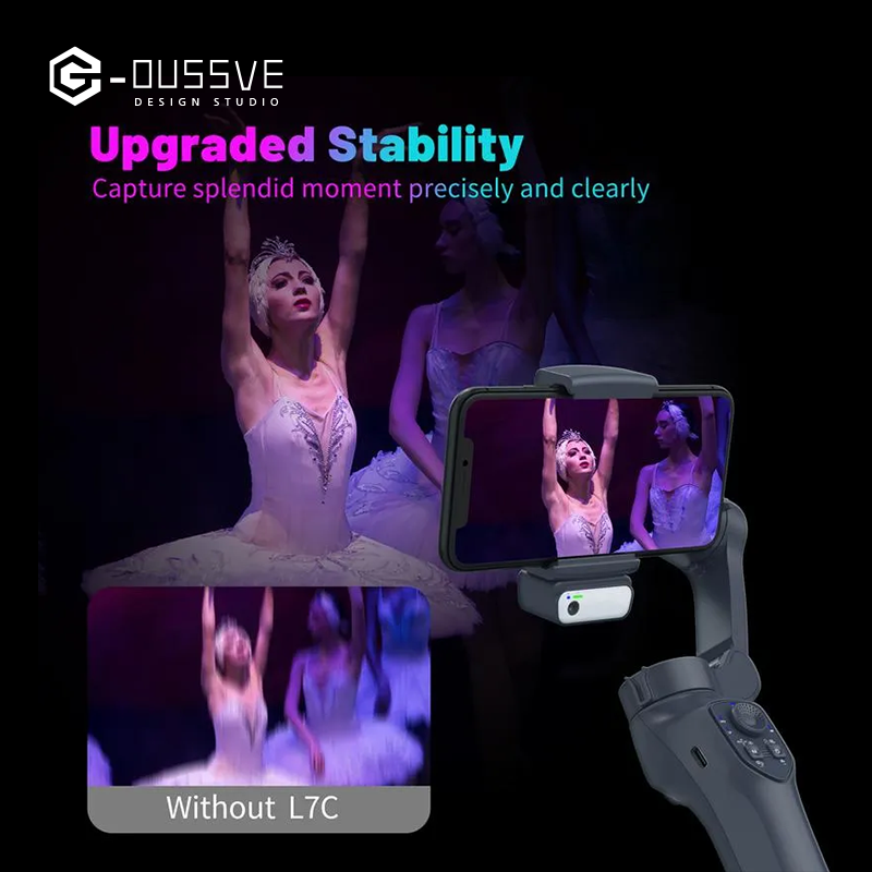 G-OUSSVE | 3-Axis AI  Mobile Phone Gimbal,estabilizado selfie profesional,gimbal stabilizer for smartphone, Face Tracking,phone stabilizer for video recording, for iPhone, Andriod, Vlogging for Youtube, TikTok, Twitter, Skype and Video Shooting Stabilizer