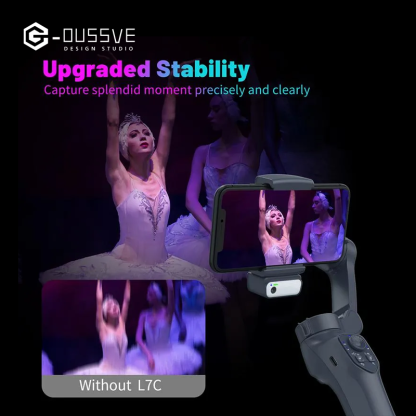 G-OUSSVE | 3-Axis AI  Mobile Phone Gimbal,estabilizado selfie profesional,gimbal stabilizer for smartphone, Face Tracking,phone stabilizer for video recording, for iPhone, Andriod, Vlogging for Youtube, TikTok, Twitter, Skype and Video Shooting Stabilizer